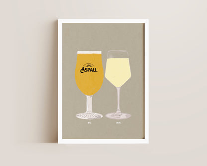 Aspall & White Wine Print