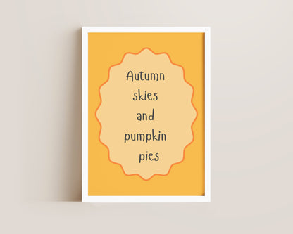 Autumn Skies Print