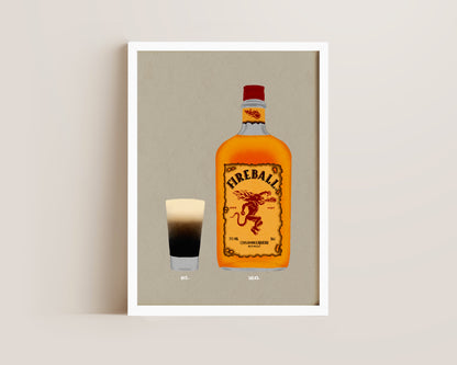 Baby Guinness & Fireball Print