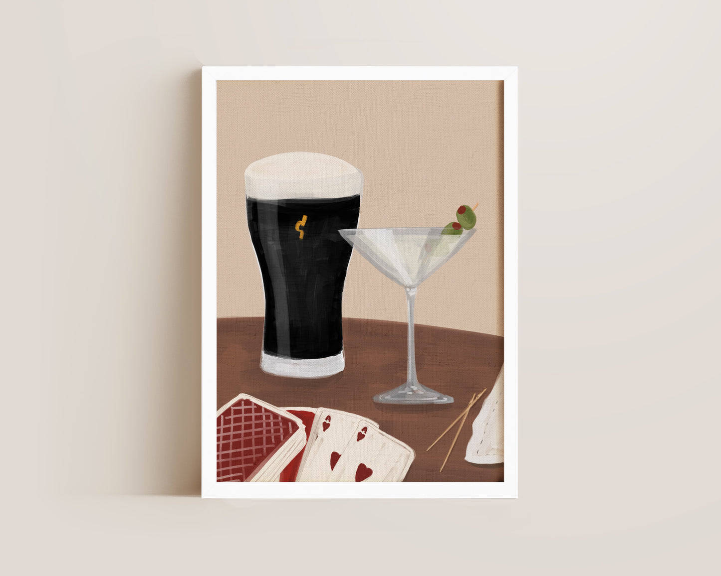 Black Stout & Dirty Martini Date Night Print