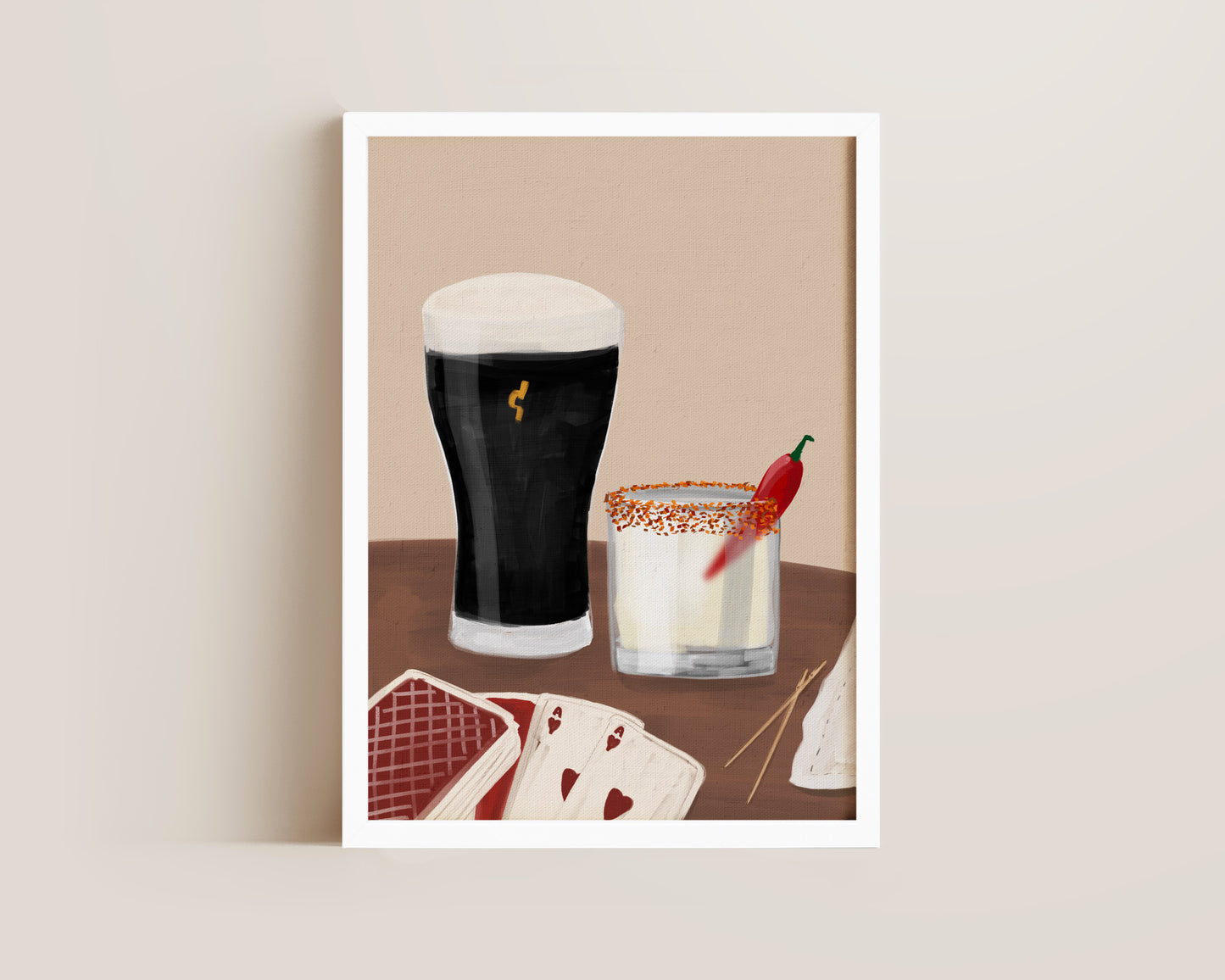 Black Stout & Spicy Margarita Date Night Print