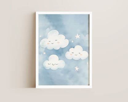 Blue Clouds Print