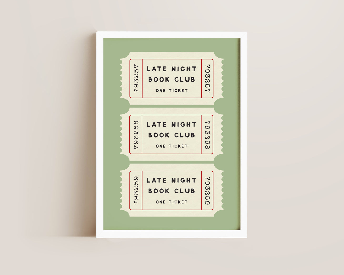 Late Night Book Club Print