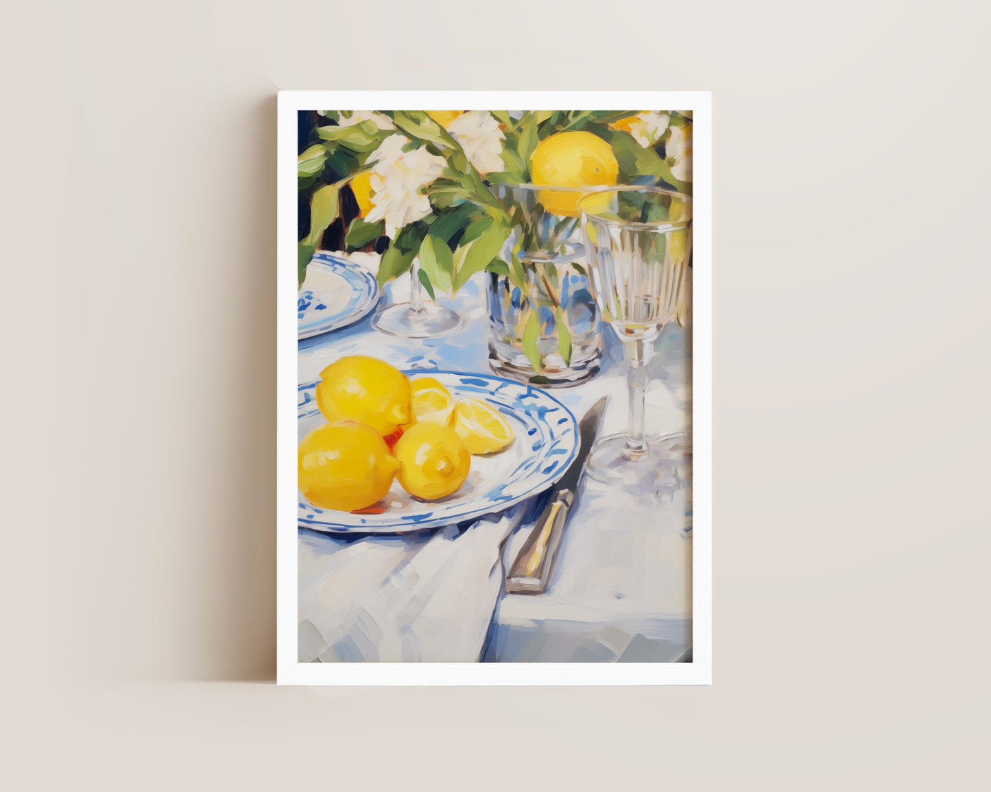 Bowl Of Lemons Print