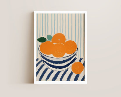 Bowl Of Oranges Print