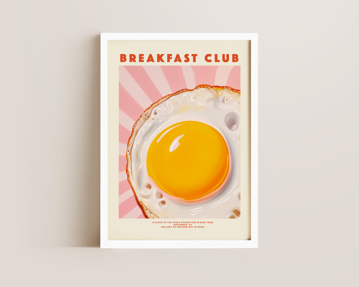 Breakfast Club Egg Print