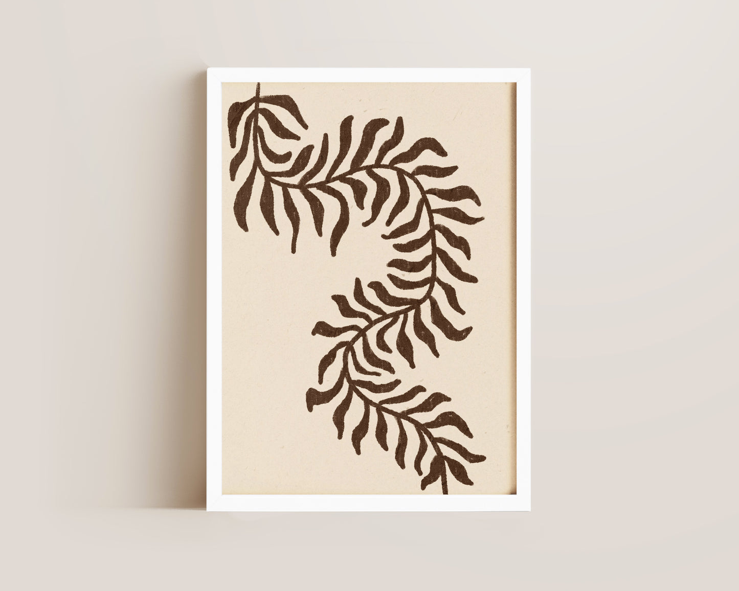 Brown Vines Oil Pastel