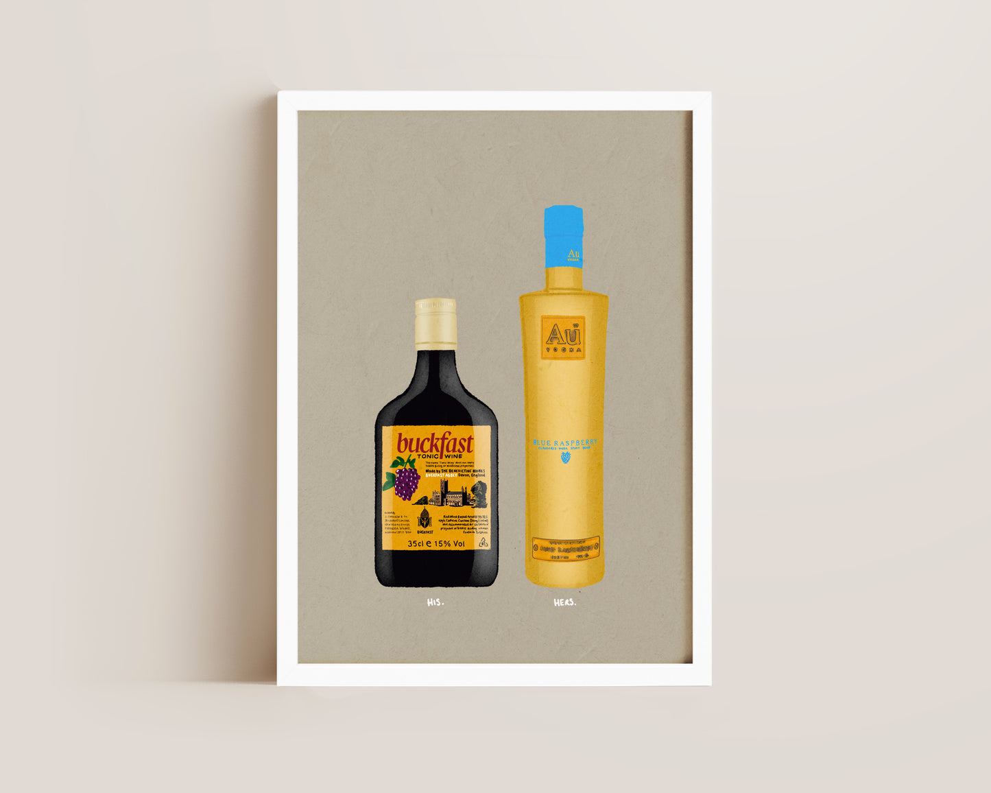 Buckfast & AU Blue Raspberry Print