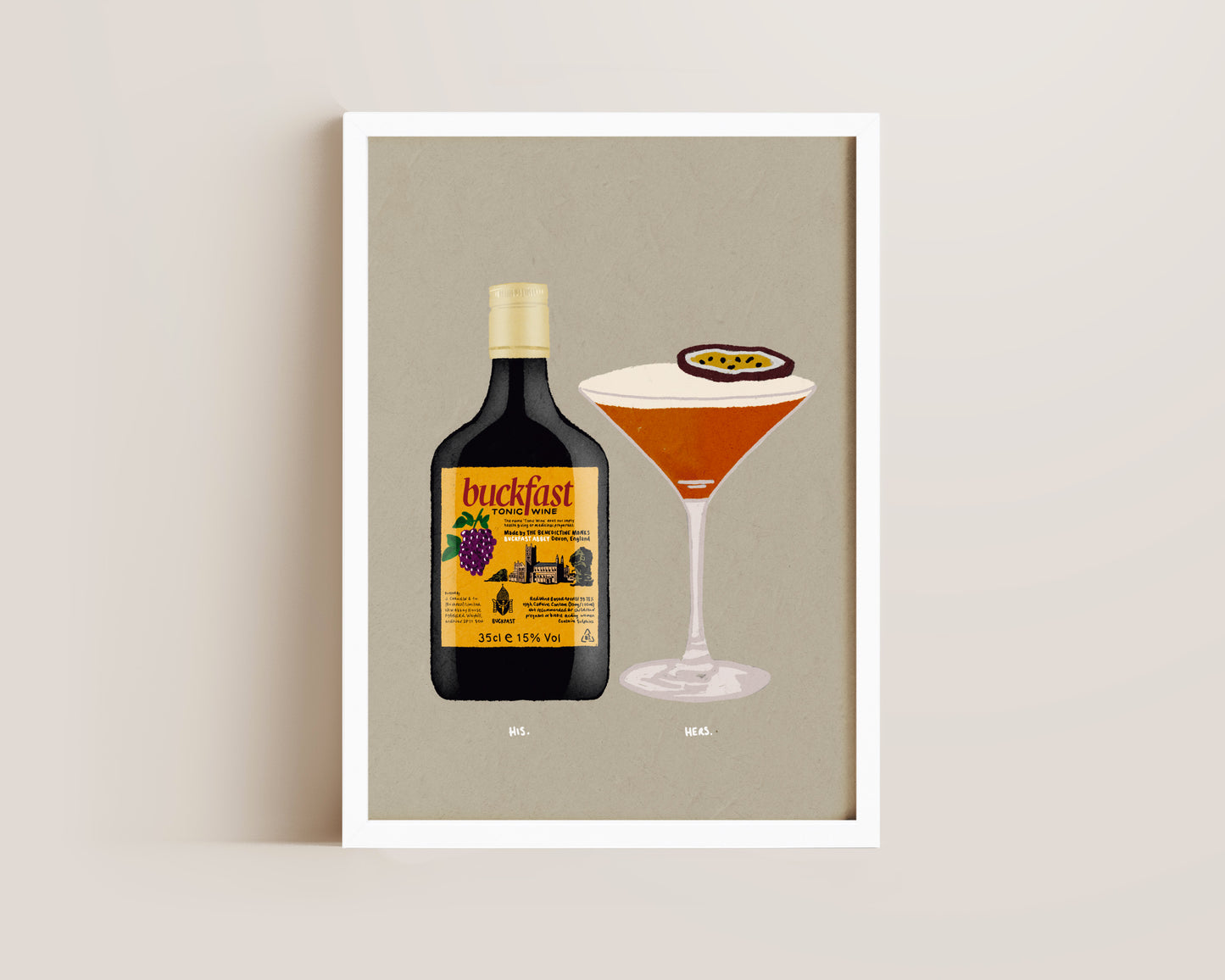 Buckfast & Pornstar Martini Print