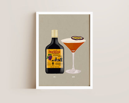 Buckfast & Pornstar Martini Print