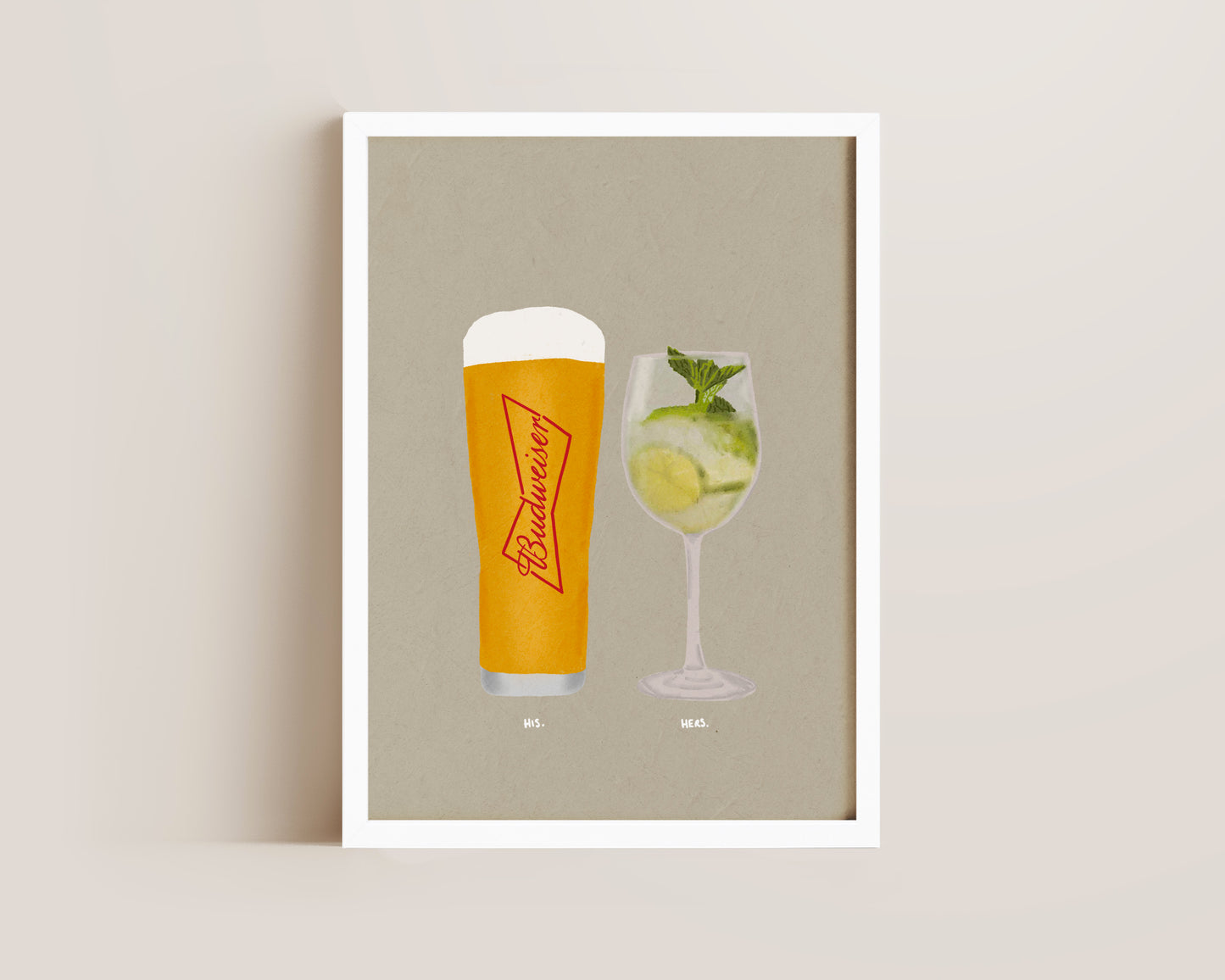 Budweiser Pint & Hugo Spritz Print
