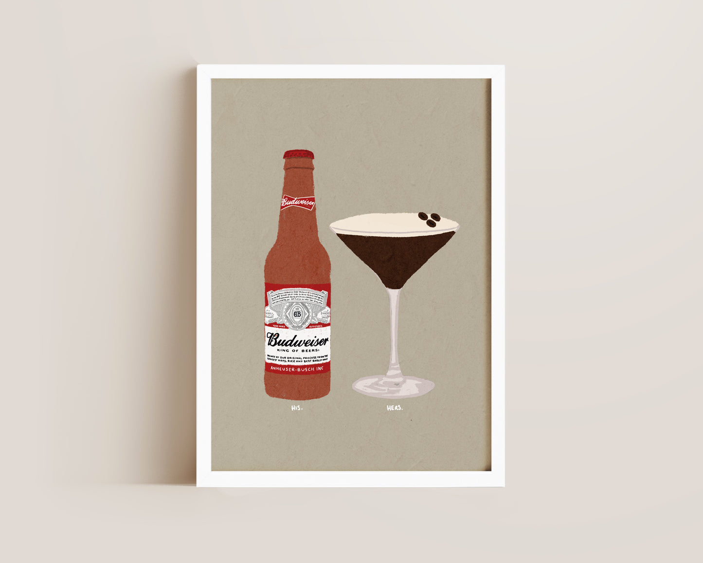 Budweiser & Espresso Martini Print