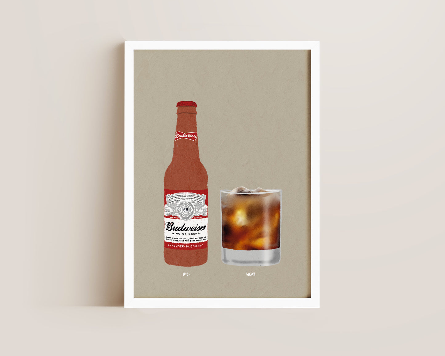 Budweiser & Havana Rum Coke Print