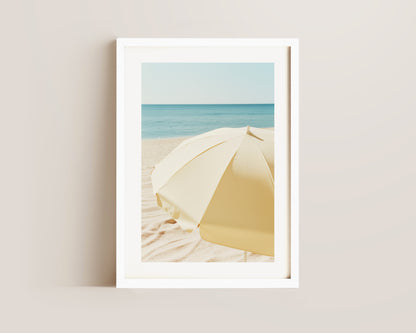 Butter Yellow Parasol Print