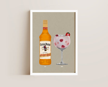 Spiced Rum & Pink Gin Print