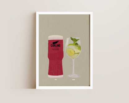 Carling Snakebite & Hugo Spritz Print