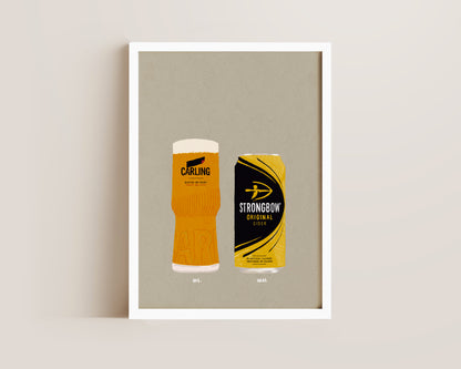 Carling & Strongbow Print