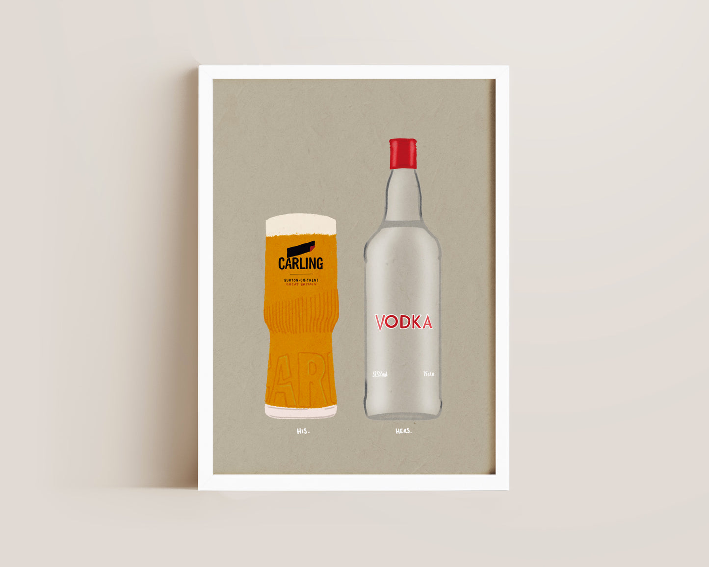 Carling & Vodka Print