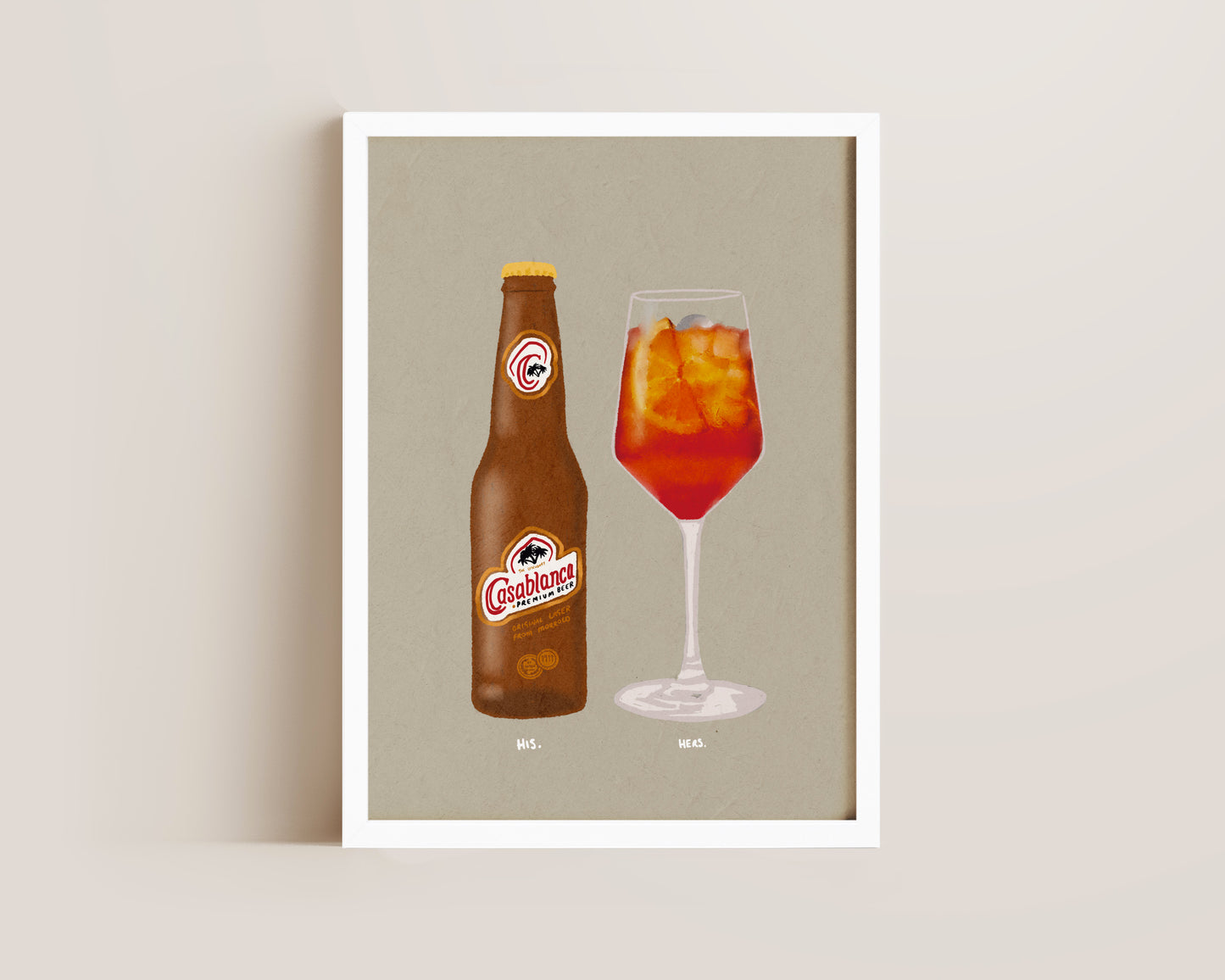 Casablanca Lager & Aperol Spritz Print