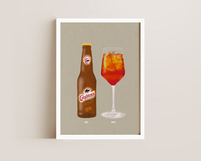 Casablanca Lager & Aperol Spritz Print