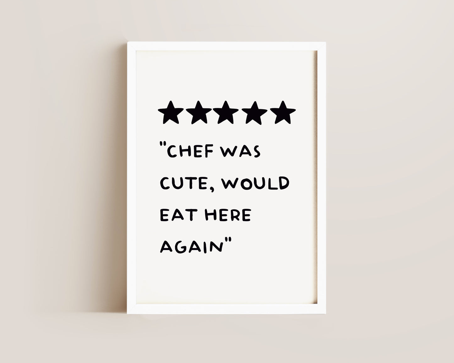 Chef Was Cute Print