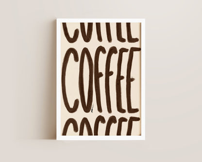 Brown Coffee Print