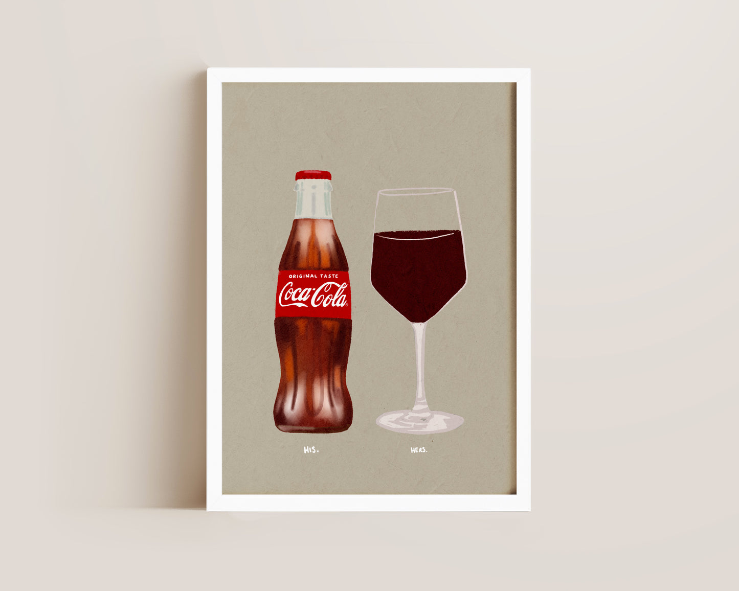 Coke Bottle & Red Wine Print