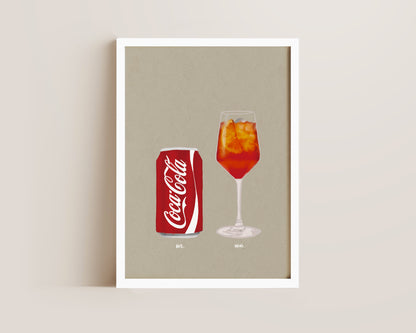 Coke & Aperol Spritz Print