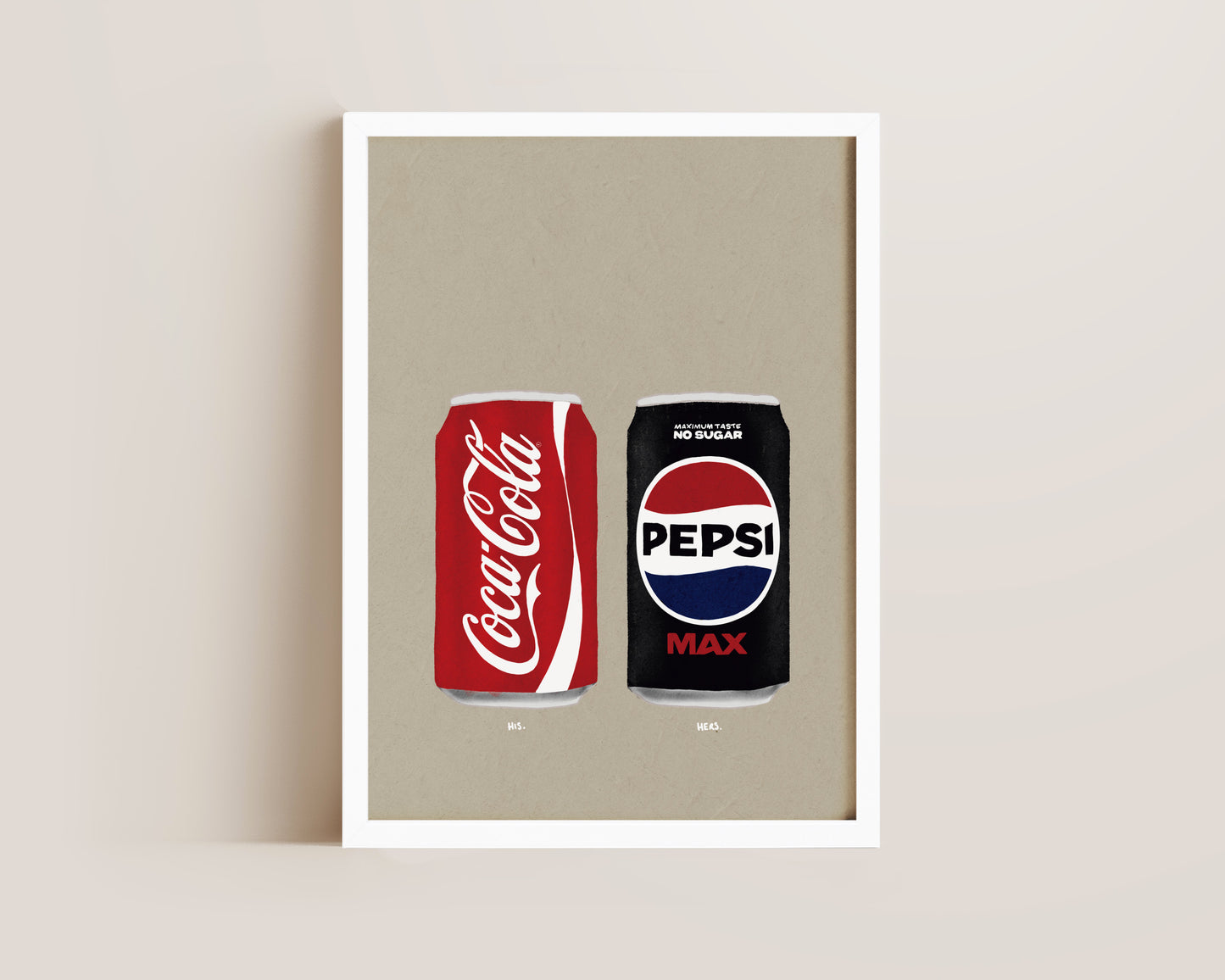 Coke & Pepsi Max Print