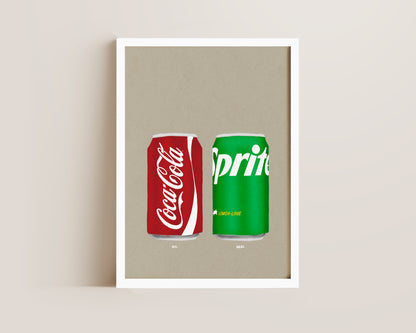 Coke & Sprite Print