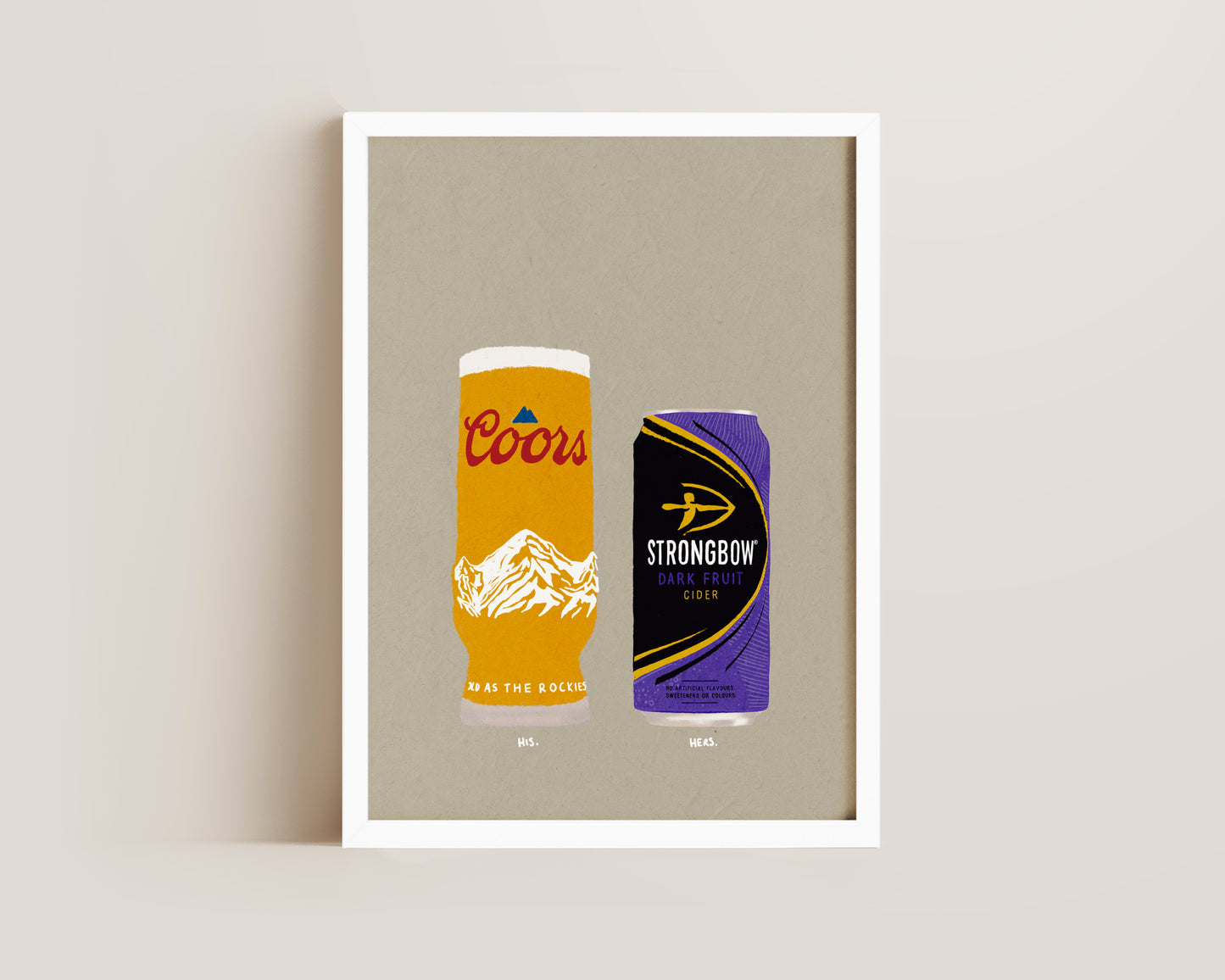 Coors & Strongbow Dark Fruits Print