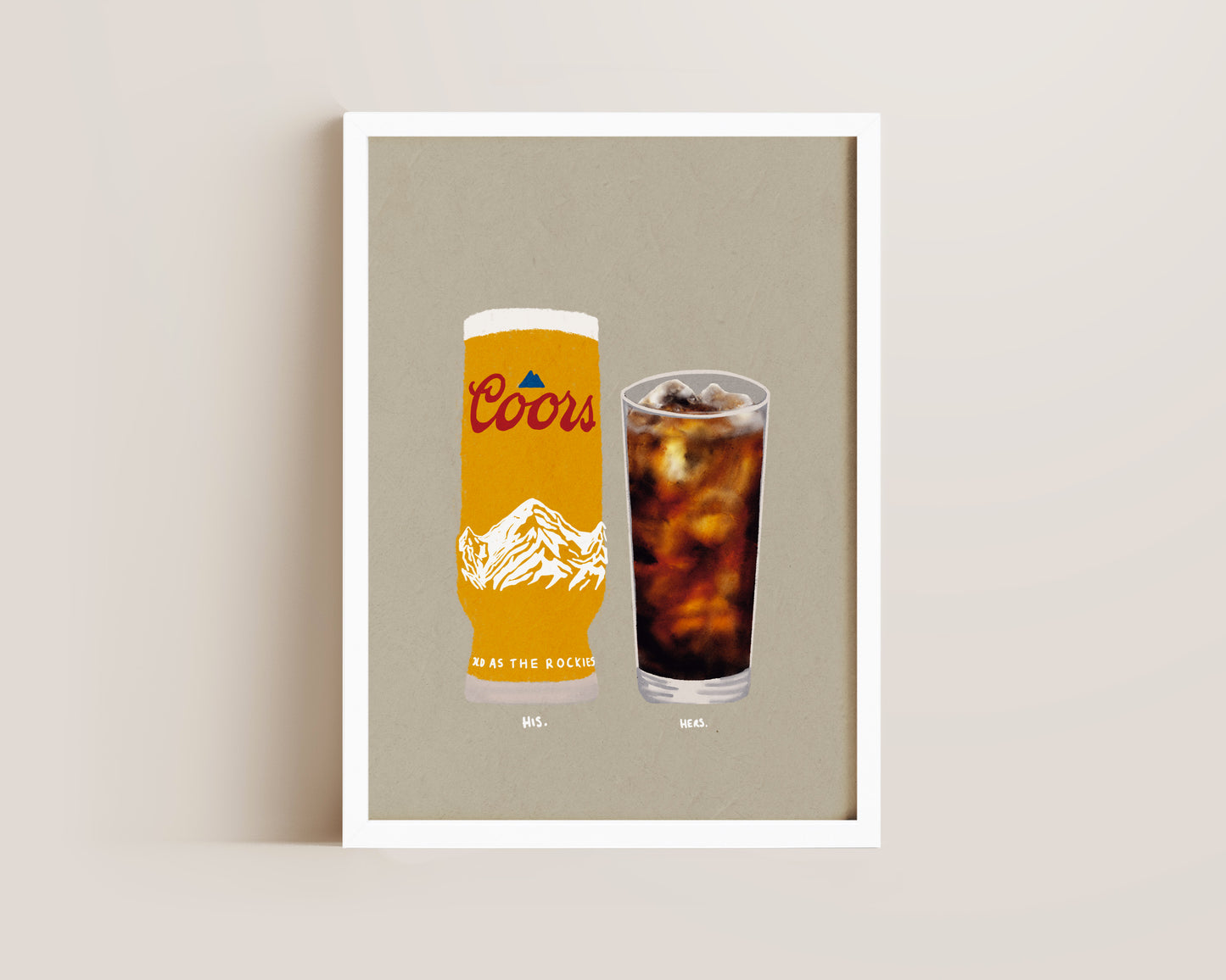 Coors & Malibu Coke Print