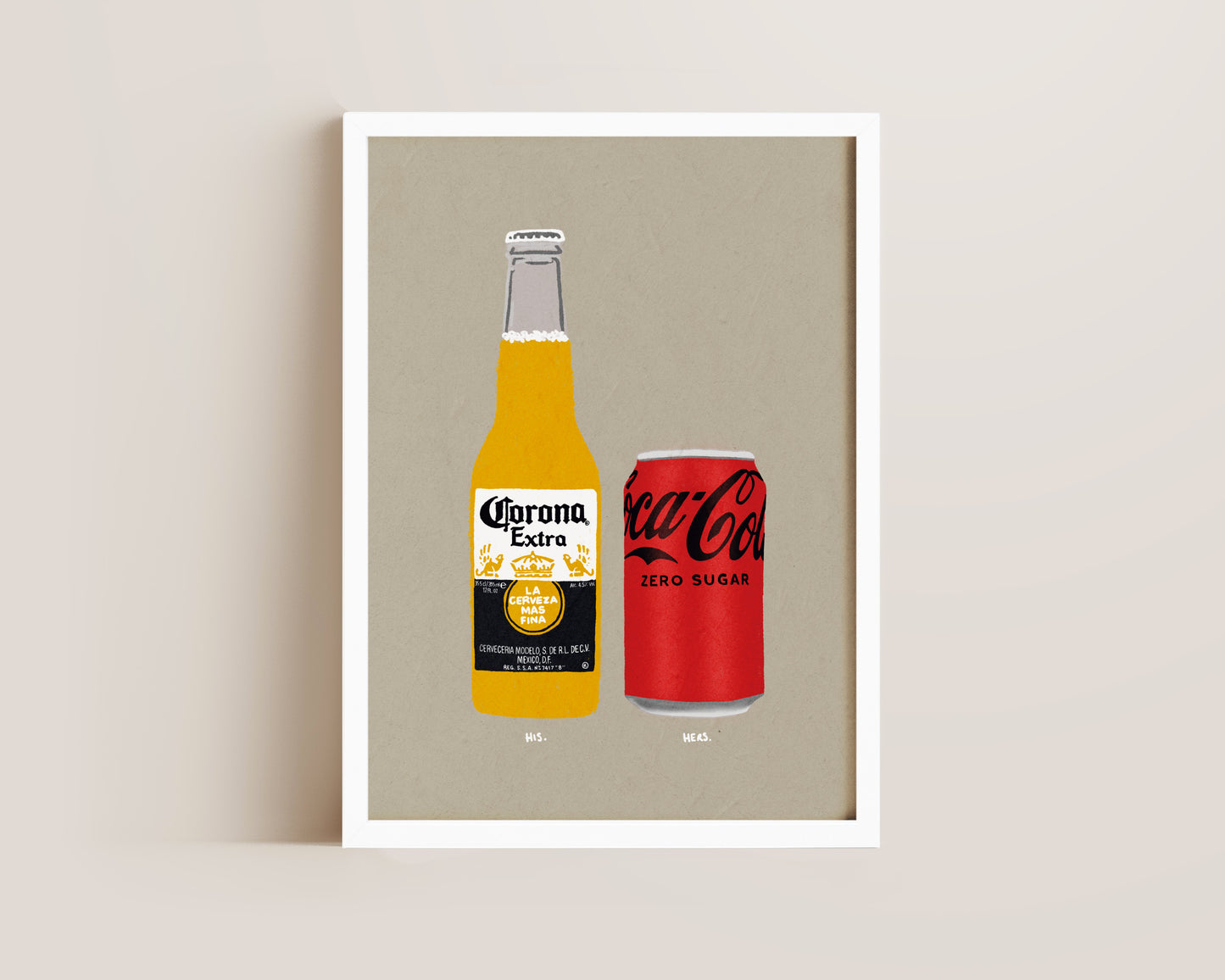Corona & Coke Zero Print