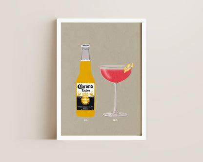 Corona & Cosmopolitan Print