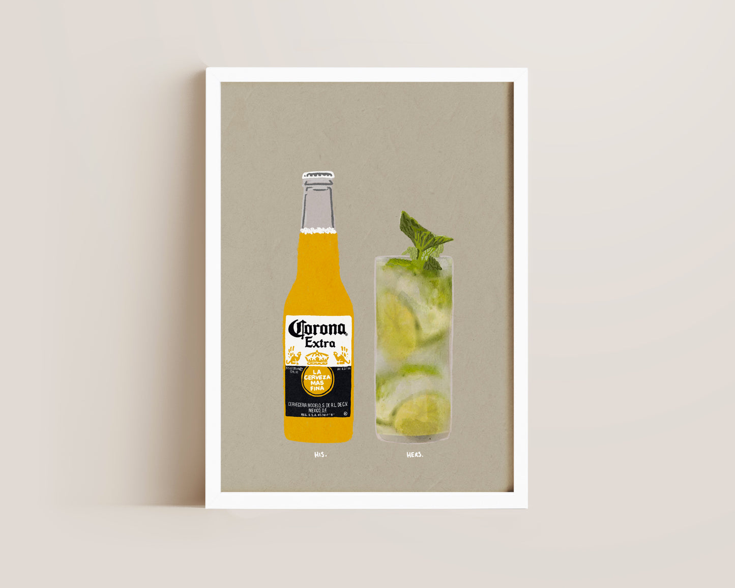 Corona & Mojito Print