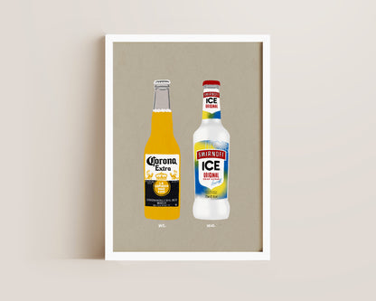 Corona & Smirnoff Ice Print