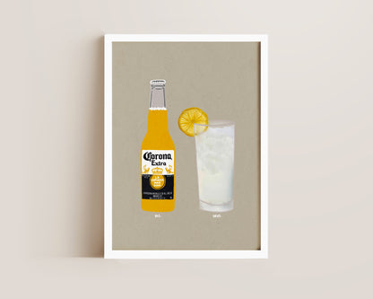 Corona & Vodka Lemonade Print