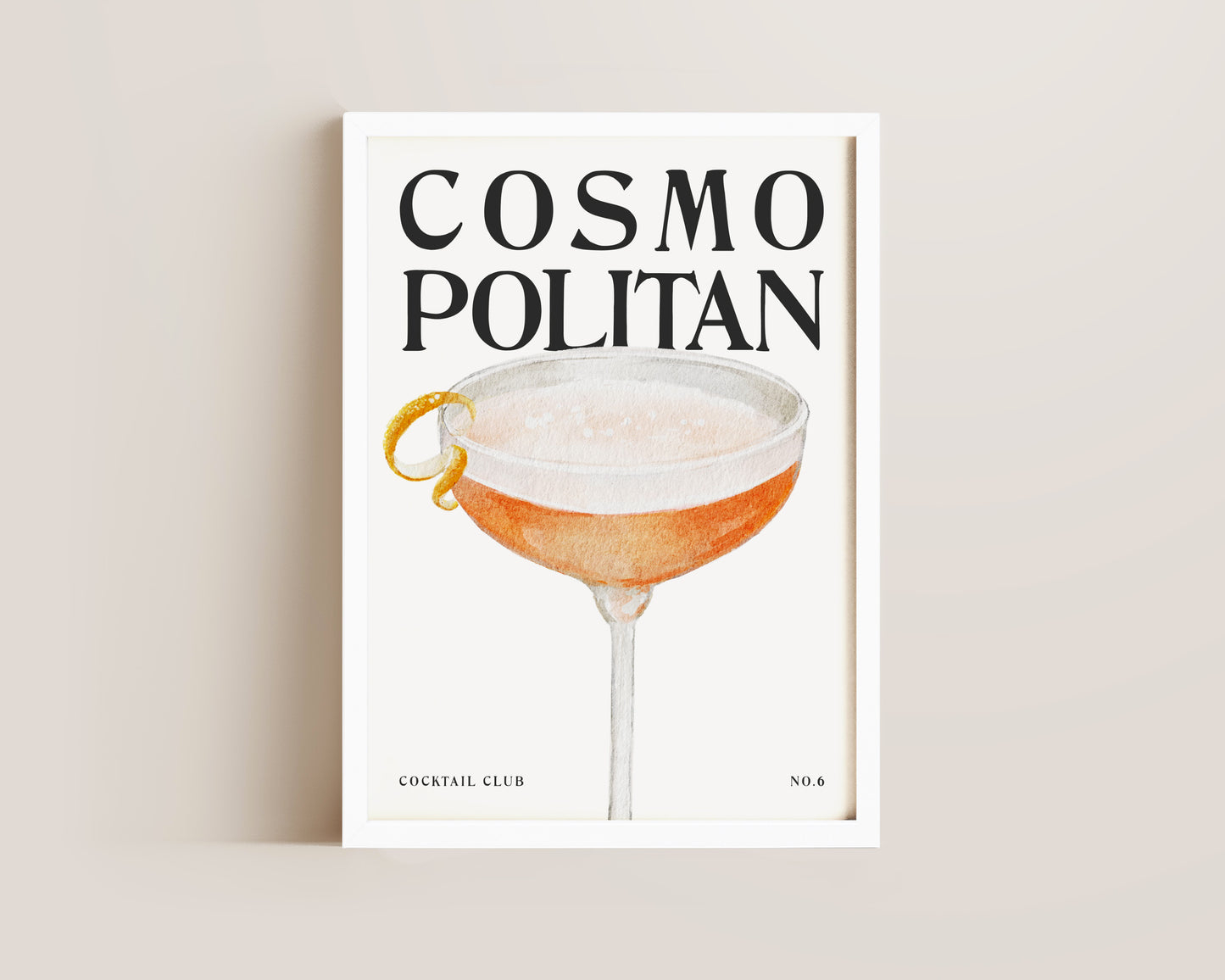 Cosmopolitan Cocktail Print