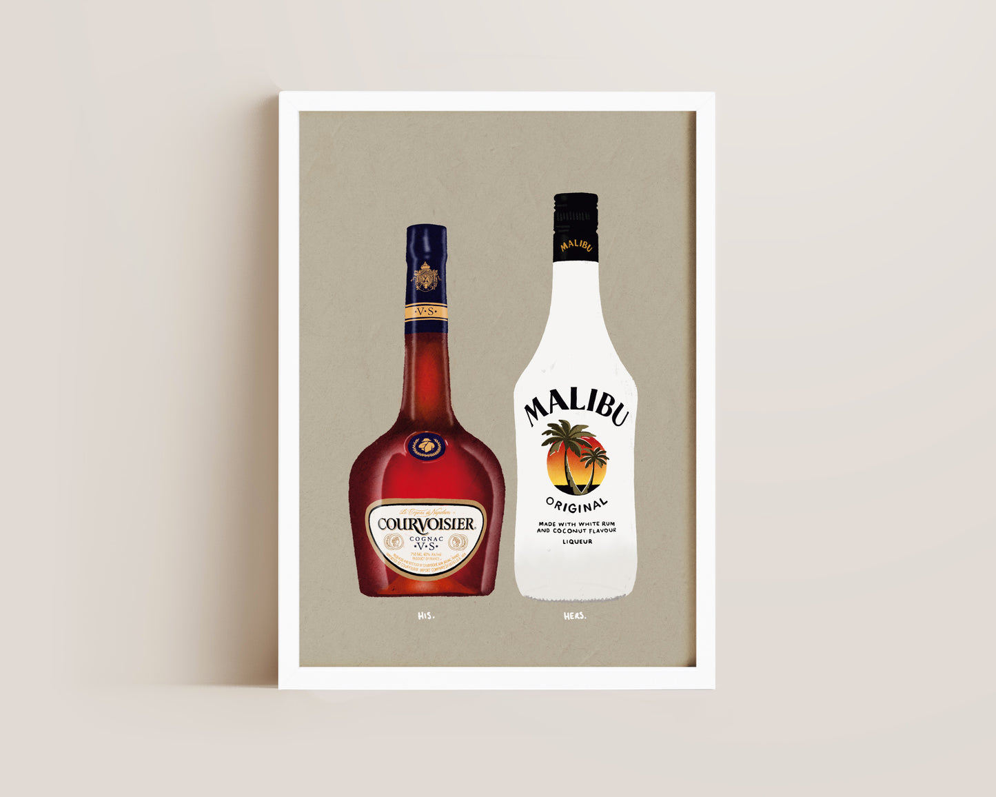 Courvoisier & Malibu Print
