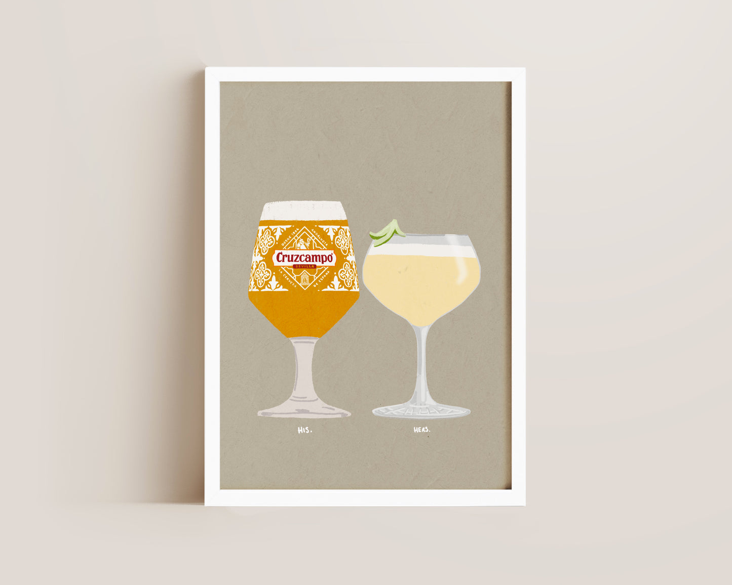Cruzcampo & Coconut Pineapple Daiquiri Print
