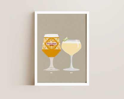 Cruzcampo & Coconut Pineapple Daiquiri Print