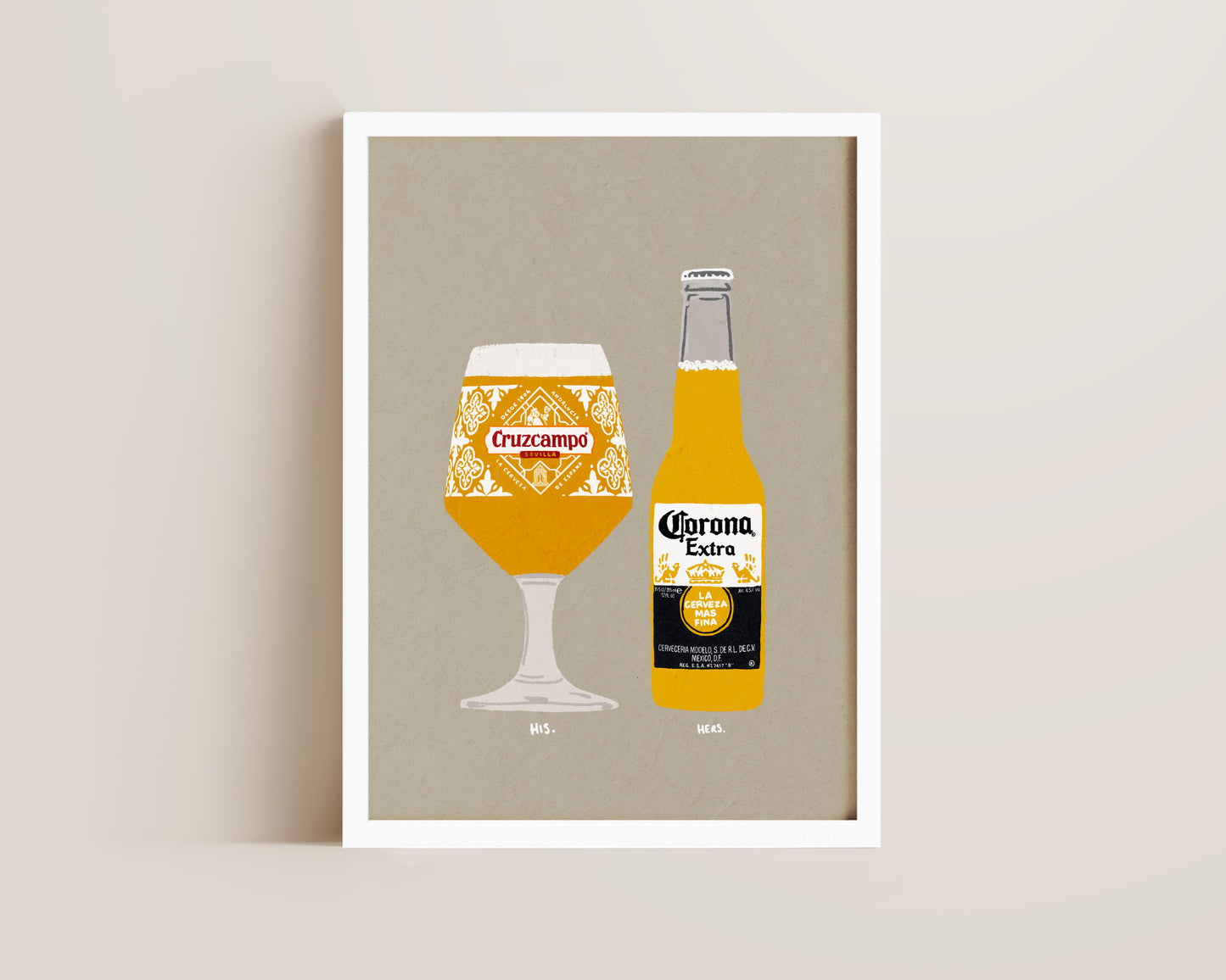 Cruzcampo & Corona Print
