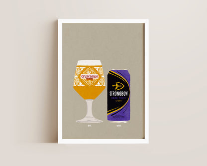 Cruzcampo & Strongbow Dark Fruits Print