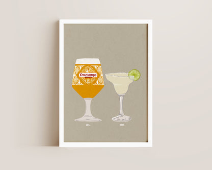 Cruzcampo & Margarita Print