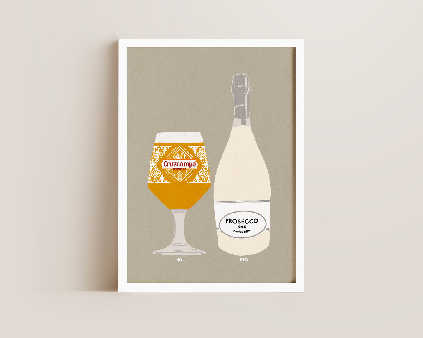Cruzcampo & Prosecco Print