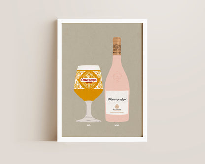 Cruzcampo & Whispering Angel Print