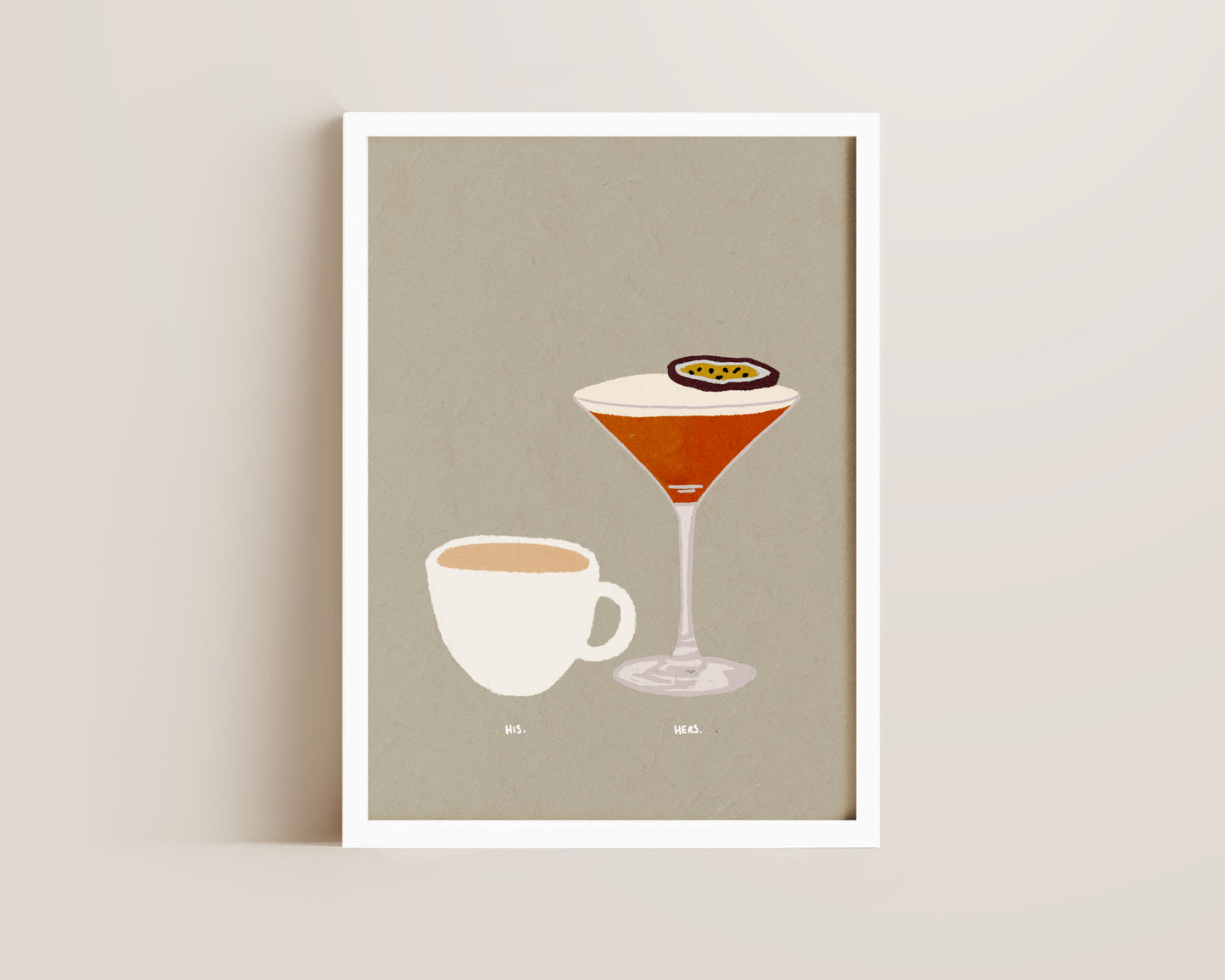 Cup of Tea & Pornstar Martini Print