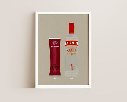Dark Fruits Pint & Smirnoff Vodka Print