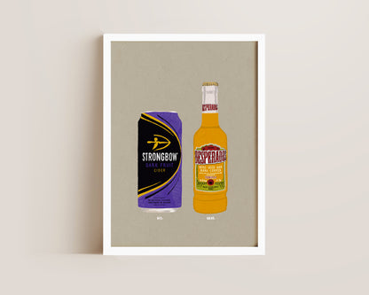 Strongbow Dark Fruits & Desperados Print