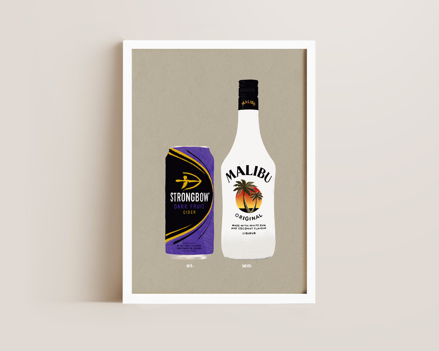Strongbow Dark Fruits & Malibu Print